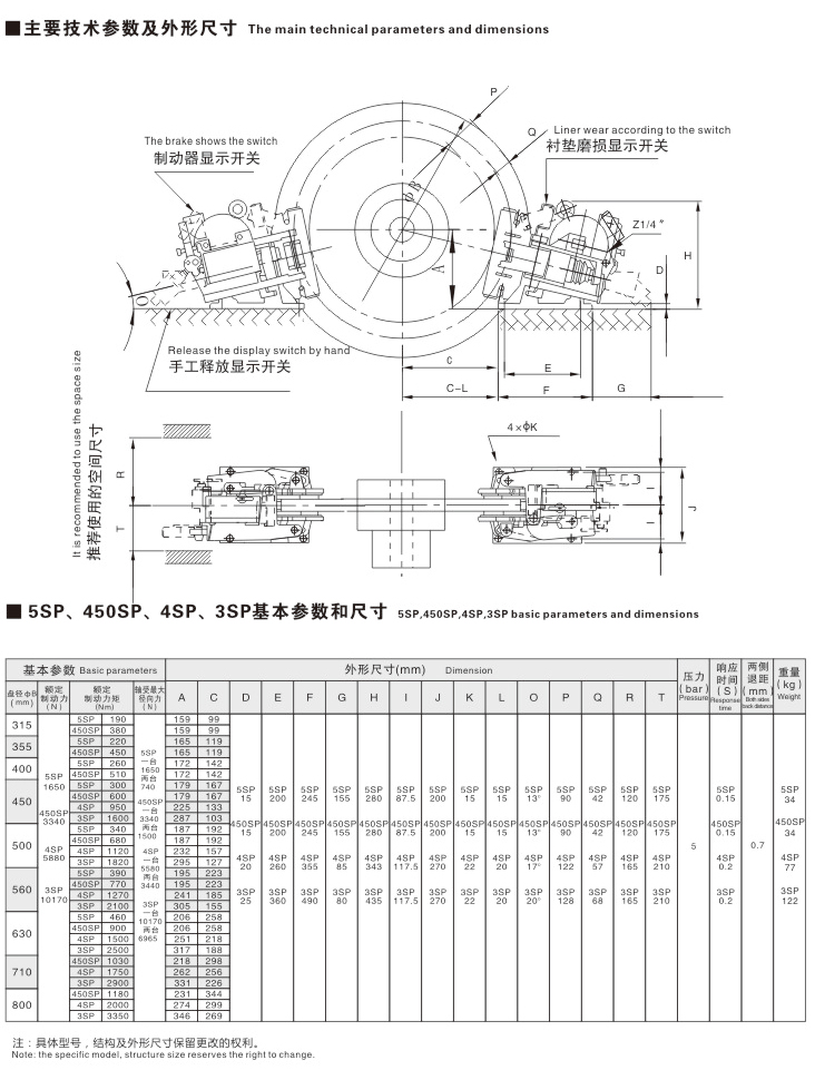 SP系列气动失效保护制动器02